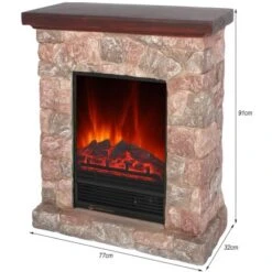 EL Fuego Elektrokamin Lugano 1,5 KW -HeizTraum 4416095 2240 AY0608 3