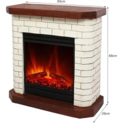 EL Fuego Elektrokamin Kiel Weiß 1,5 KW 27 EL Fuego Elektrokamin Kiel Weiß 1,5 KW -HeizTraum 4416145 2240 AY6212 3