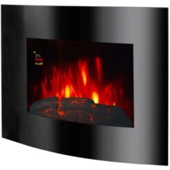 EL Fuego Elektrowandkamin Aarau Oval Schwarz 1,8 KW 19 EL Fuego Elektrowandkamin Aarau Oval Schwarz 1,8 KW -HeizTraum 4416202 2240 AY0628