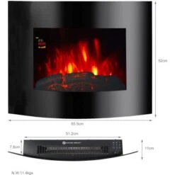 EL Fuego Elektrowandkamin Aarau Oval Schwarz 1,8 KW 31 EL Fuego Elektrowandkamin Aarau Oval Schwarz 1,8 KW -HeizTraum 4416202 2240 AY0628 3
