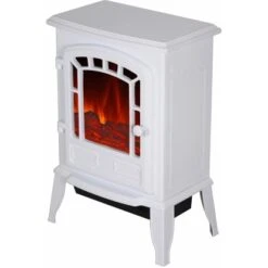 EL Fuego Elektrokamin Como Weiß Mit Heizung 2 KW -HeizTraum 4416426 2240 AY0687