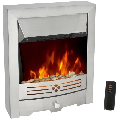 EL Fuego Elektrokamin Luton Silber 2 KW 3 EL Fuego Elektrokamin Luton Silber 2 KW