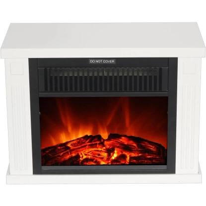 EL Fuego Elektrokamin Brügge Weiß 1,2 KW 4 EL Fuego Elektrokamin Brügge Weiß 1,2 KW – Bild 2