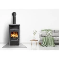 Accente Dauerbrand Kaminofen Montreal 2.0 Naturstein Grau 6 KW Mit Automatik -HeizTraum 531767 4975 05
