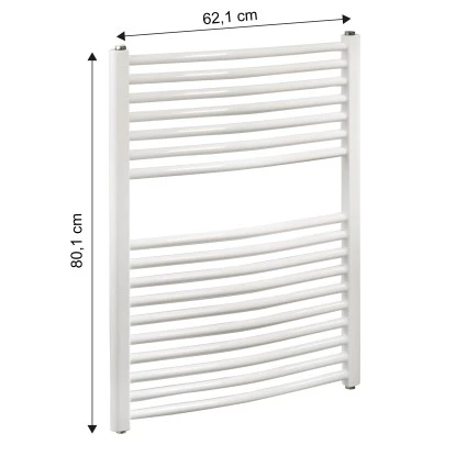 Badheizkörper 471W Weiß 80x62 Cm 4 Badheizkörper 471W Weiß 80x62 Cm – Bild 2