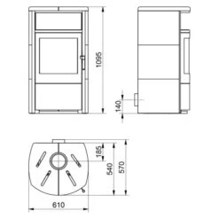Hark Dauerbrand-Kaminofen Taifun Meteorschwarz Kacheln 8 KW Automatik EEK: A+ 29 Hark Dauerbrand-Kaminofen Taifun Meteorschwarz Kacheln 8 KW Automatik EEK: A+ -HeizTraum 6049506 VM01
