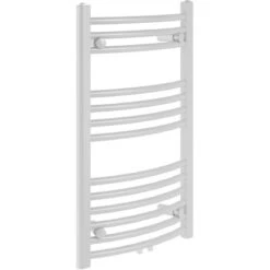 Sanotechnik Badheizkörper Bari Gebogen 803 X 600 Mm Weiß Mit Mittelanschluss