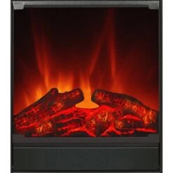 EL Fuego Elektrokamin Tessin Schwarz Mit Heizung Dimmbar 1,8 KW -HeizTraum 6 2240 AY0627 Detailfoto 7