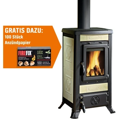 La Nordica Kaminofen Fulvia Kachel Pergamena 6 KW EEK: A+ Gratis Anzündpapier 3 La Nordica Kaminofen Fulvia Kachel Pergamena 6 KW EEK: A+ Gratis Anzündpapier