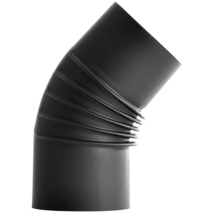 Bertrams Rippenbogen 45° Starr Ohne Putztür Pellet Senotherm® Ø 80 Mm Schwarz 3 Bertrams Rippenbogen 45° Starr Ohne Putztür Pellet Senotherm® Ø 80 Mm Schwarz