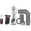Firefix Kaminofen Anschluss-Set Dunkelgrau 4-teilig -HeizTraum 777448 1009 Set2 1