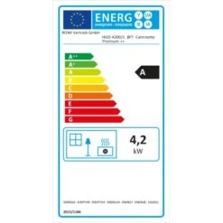 Rowi Gas-Heizofen Blue Flame Caminetto Premium 4,2 KW EEK: A -HeizTraum 777570 2940 201908 EUP