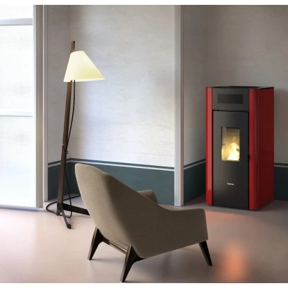 Freepoint Pelletofen Amaranto 9 Stahl Bordeaux 2,5-9,5 KW EEK: A+ 5 Freepoint Pelletofen Amaranto 9 Stahl Bordeaux 2,5-9,5 KW EEK: A+ – Bild 3