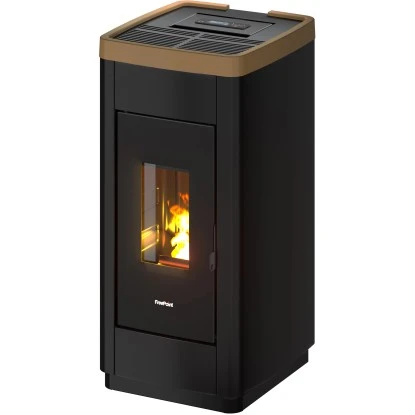 FreePoint Pelletofen Life 9 Stahl Schwarz-Dunkelgold 2,5 KW - 8,5 KW EEK: A+ 3 FreePoint Pelletofen Life 9 Stahl Schwarz-Dunkelgold 2,5 KW - 8,5 KW EEK: A+