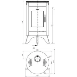 Wamsler Kaminofen City Rot 7 KW EEK: A+ -HeizTraum 8483976 4432 9