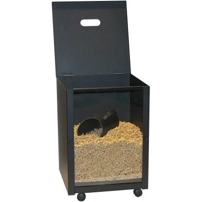 Lienbacher Pelletsbox Schwarz Beschichtet Eckig 3 Lienbacher Pelletsbox Schwarz Beschichtet Eckig