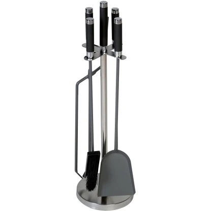 Lienbacher Kamingarnitur 4-teilig Edelstahl 3 Lienbacher Kamingarnitur 4-teilig Edelstahl