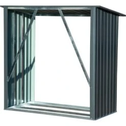 Dobar Kaminholzregal Madera Metall Grau 163 Cm X 83 Cm X 154 Cm 11 Dobar Kaminholzregal Madera Metall Grau 163 Cm X 83 Cm X 154 Cm -HeizTraum 859472 4637 3