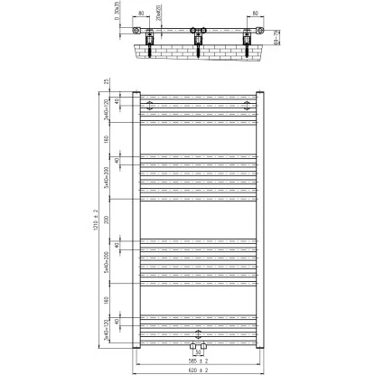Schulte Design-Heizkörper Gerade Mit Mittenanschluss 551 W Alpinweiß 4 Schulte Design-Heizkörper Gerade Mit Mittenanschluss 551 W Alpinweiß – Bild 2