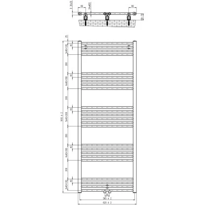 Schulte Design-Heizkörper Gerade Mit Mittenanschluss 691 W Alpinweiß 4 Schulte Design-Heizkörper Gerade Mit Mittenanschluss 691 W Alpinweiß – Bild 2