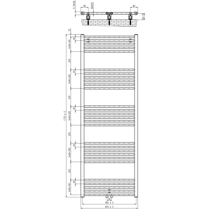 Schulte Design-Heizkörper Gerade Mit Mittenanschluss 744 W Alpinweiß 4 Schulte Design-Heizkörper Gerade Mit Mittenanschluss 744 W Alpinweiß – Bild 2