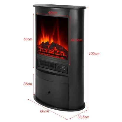 EL Fuego Elektrokamin Wien II Schwarz 6 EL Fuego Elektrokamin Wien II Schwarz – Bild 4