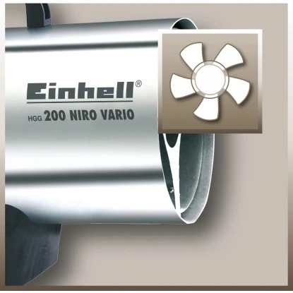 Einhell Heißluftgenerator HGG 200 Niro Vario Für DE Und AT 6 Einhell Heißluftgenerator HGG 200 Niro Vario Für DE Und AT – Bild 4