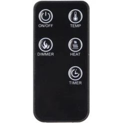 El Fuego Elektrokamin Umea 900/1000 W Regelbar Mit Fernbedienung -HeizTraum 927216 2240 633 07