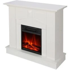 El Fuego Elektrokamin Malmö Weiß 900/1800 W Regelbar -HeizTraum 9272808 2240 AY0630