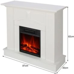 El Fuego Elektrokamin Malmö Weiß 900/1800 W Regelbar -HeizTraum 9272808 2240 AY0630 3