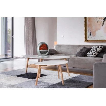 El Fuego Elektrokamin Frankfurt Silber 750/1500 W Regelbar 10 El Fuego Elektrokamin Frankfurt Silber 750/1500 W Regelbar – Bild 8