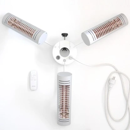 Vasner Schirm-Heizstrahler Umbrella X30 3 Stk. Für Stangen-Ø 20 - 55 Mm Silber 3 Vasner Schirm-Heizstrahler Umbrella X30 3 Stk. Für Stangen-Ø 20 - 55 Mm Silber – Bild 2