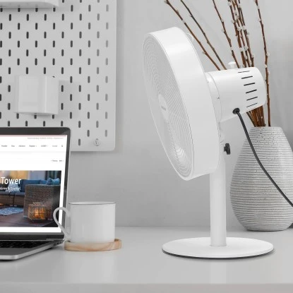 Vasner Tischventilator Ventury T Metall Mit 3 Windstufen Weiß 4 Vasner Tischventilator Ventury T Metall Mit 3 Windstufen Weiß – Bild 2