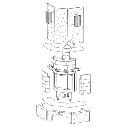 Hark Kaminofen-Bausatz Vermont Marmorverkleidung Beige 8 KW EEK: A+ 7 Hark Kaminofen-Bausatz Vermont Marmorverkleidung Beige 8 KW EEK: A+ – Bild 5