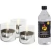 Tenderflame Tischfeuer Set Lilly In Aluminium 2 Tenderflame Tischfeuer Set Lilly In Aluminium -HeizTraum 965228 1009 TFSET03 01