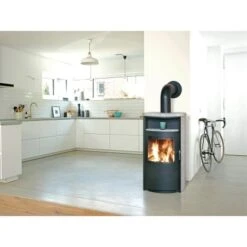 Hark Dauerbrand-Kaminofen Taifun Schwarz Naturstein Grau 8 KW Automatik EEK: A+ 21 Hark Dauerbrand-Kaminofen Taifun Schwarz Naturstein Grau 8 KW Automatik EEK: A+ -HeizTraum Naturstein Anwendungsbild 1