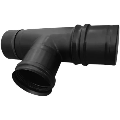 Firefix T-Stück Für Pelletofenrohr Schwarz 80 Mm Durchmesser T-Stück 3 Firefix T-Stück Für Pelletofenrohr Schwarz 80 Mm Durchmesser T-Stück