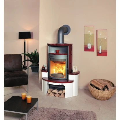 Hark Dauerbrand Kaminofen Avenso ECOplus Bordeauxrot 6 KW Mit Automatik EEK: A+ 3 Hark Dauerbrand Kaminofen Avenso ECOplus Bordeauxrot 6 KW Mit Automatik EEK: A+