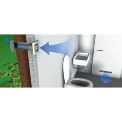 Ventilator Air-Style System 100 Mit Eco-Timer -HeizTraum polat Entlueftung GaesteWC