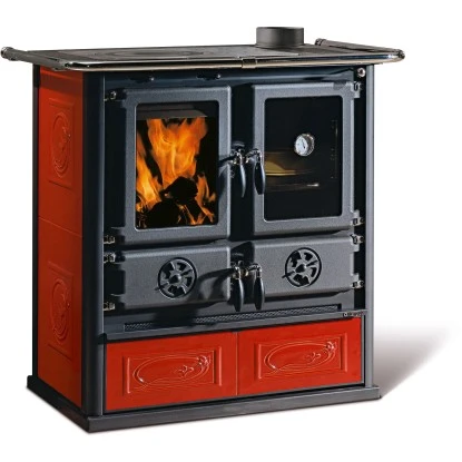 La Nordica Küchenherd Rosetta Kachel Rot 7,2 KW EEK: A+ Gratis Anzündpapier 5 La Nordica Küchenherd Rosetta Kachel Rot 7,2 KW EEK: A+ Gratis Anzündpapier – Bild 3