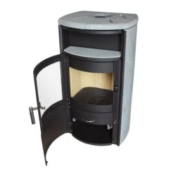 Hark Dauerbrand-Kaminofen Taifun Schwarz Naturstein Grau 8 KW Automatik EEK: A+ 24 Hark Dauerbrand-Kaminofen Taifun Schwarz Naturstein Grau 8 KW Automatik EEK: A+ -HeizTraum un Naturstein Detailbild 1